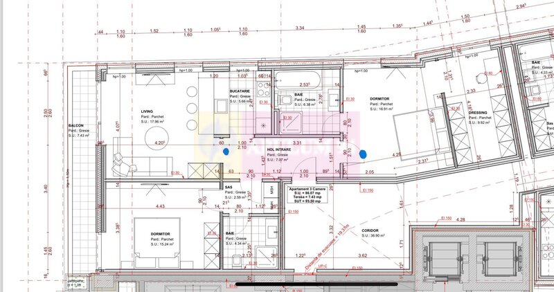 Vanzare apartament de 3 camere in zona bd Unirii, bloc nou